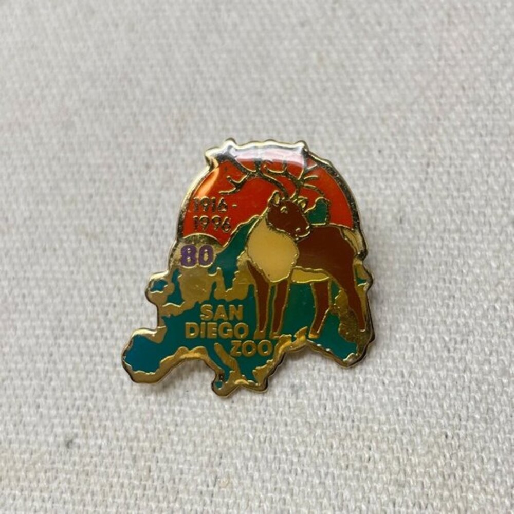 San‎ Diego Zoo Pin 1996 Vintage Enamel Tourist Collector